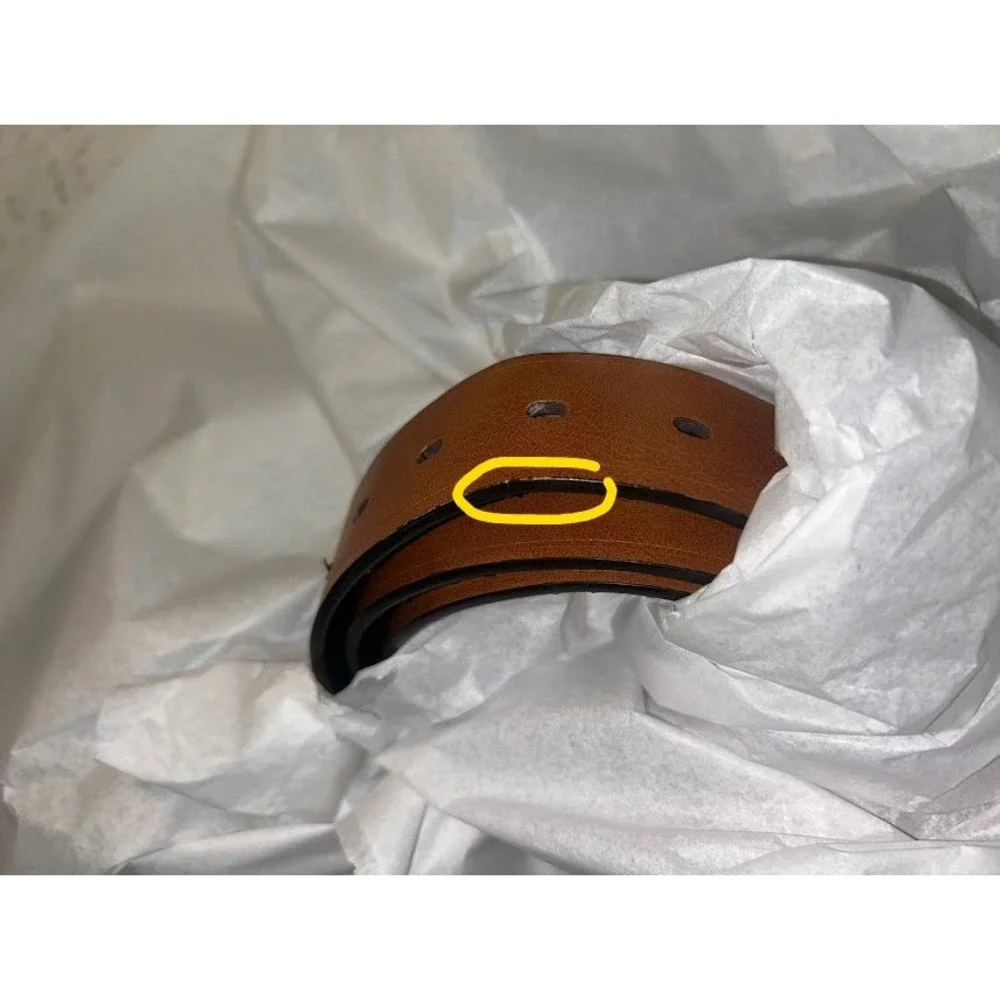Columbia‎ Mens Brown Synthetic Leather Belt Size 38-40 Casual Outdoor Stitched